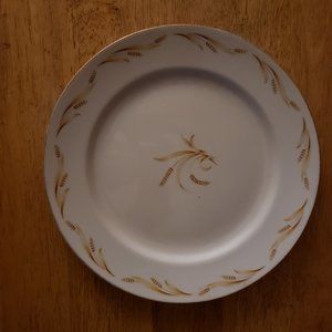 ABALONE CHINA "Golden Grain" pattern dinner plate